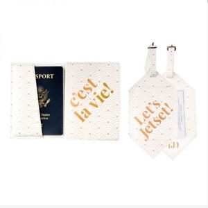 The Jetset diaries passport case & luggage tag duo